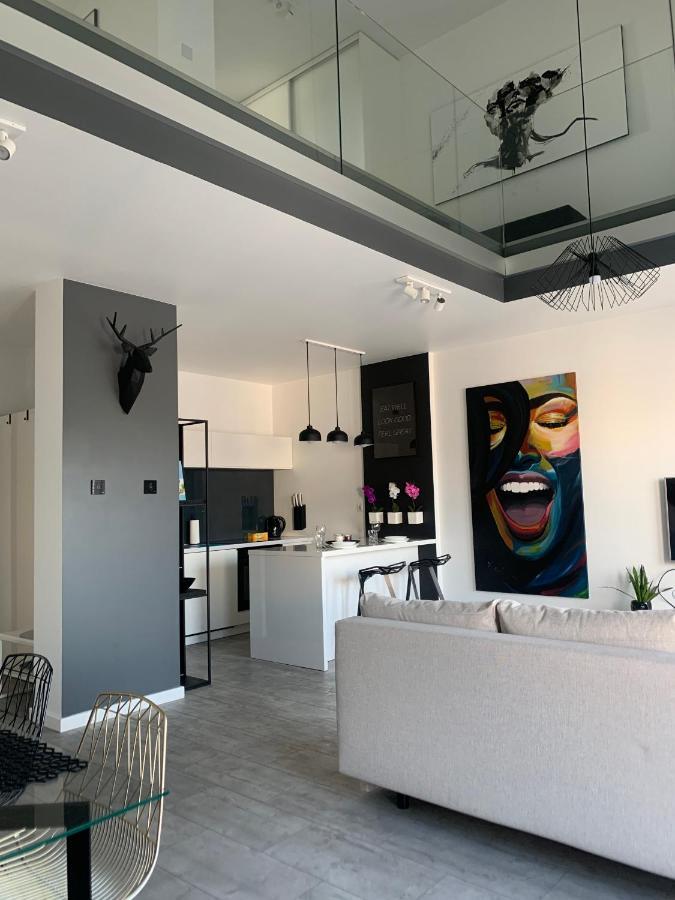 Two-Levels Penthouse With A Garden In The City Center Lägenhet Łódź Exteriör bild